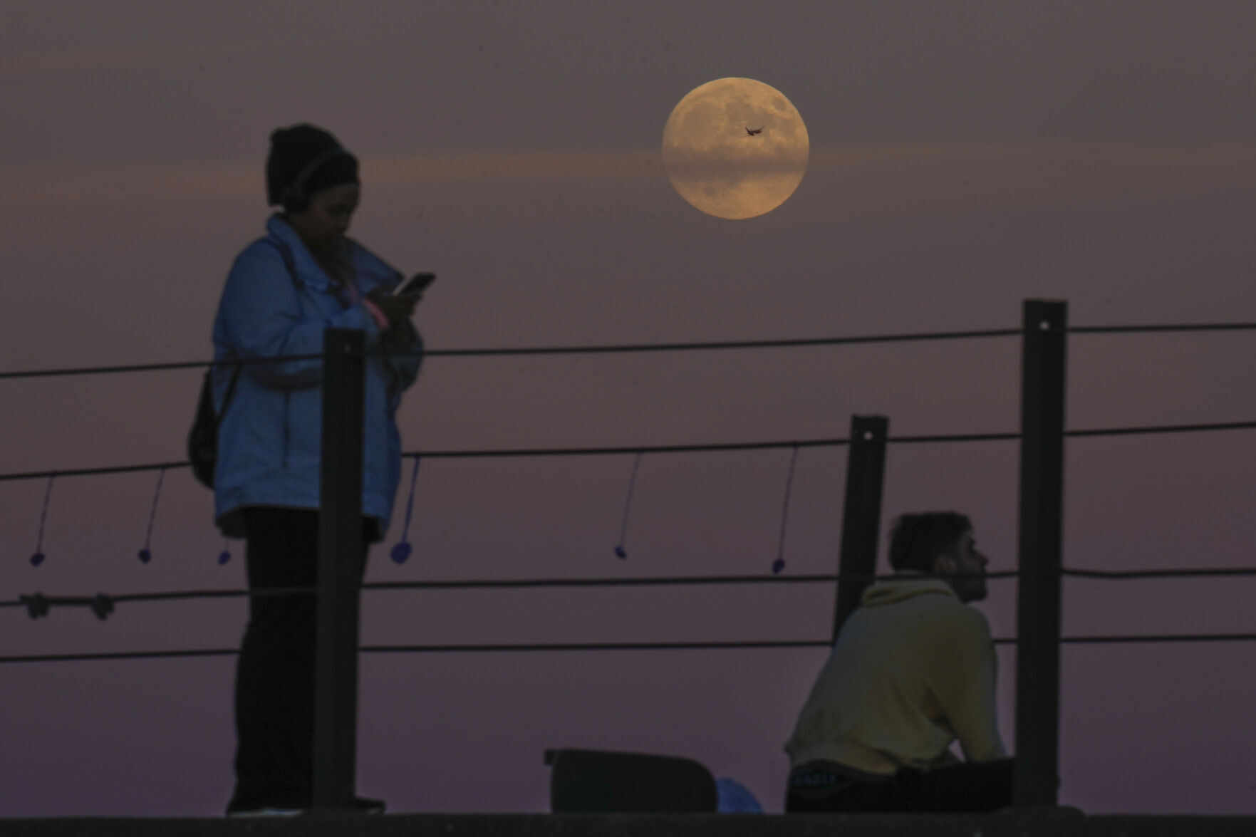 APTOPIX Supermoon Chicago
